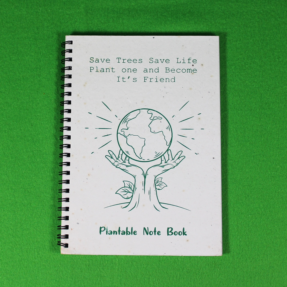 Plantable notebook with a seed paper cover